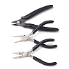 3Pcs 3 Styles Carbon Steel Jewelry Pliers Sets PT-YW0001-10-2