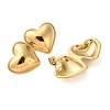 Stainless Steel Heart Stud Earrings for Women EJEW-Z074-02G-2