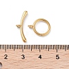 Ion Plating(IP) 304 Stainless Steel Ring Toggle Clasps STAS-A092-09F-G-3