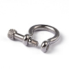 304 Stainless Steel D-Ring Anchor Shackle Clasps STAS-E147-07P-2