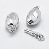 925 Sterling Silver Box Clasps STER-F037-035-4