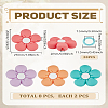 28Pcs 5 Colors Silicone Beads SIL-LP0001-25-2