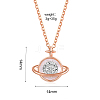 Planet Fashion Moissanite and Cubic Zirconia Pendant Necklaces XI3988-1