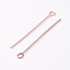 Brass Eye Pins KK-TAC0002-19RG-1