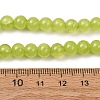 6MM Dyed Natural Green Jade Round Beaded Necklaces GG-CBAA808-04P-B-5