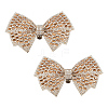 Bowknot Rhinestone Shoe Decoration DIY-WH0430-522A-1