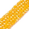 Electroplate Glass Beads Strands EGLA-A044-P4mm-B29-1