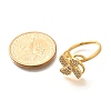 Flower Rotatable Finger Ring for Women RJEW-U035-01G-07-5