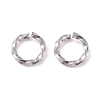 Tarnish Resistant 304 Stainless Steel Open Jump Rings X-STAS-F191-12P-A-3