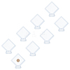 Polyethylene(PE) 3D Floating Frame Display Holder ODIS-FH0001-02B-02-1
