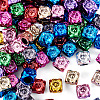 100Pcs UV Plating Opaque Acrylic European Beads PACR-TA0001-32A-3