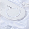 1Pc ABS Plastic Imitation Pearl Beaded Bracelets for Women BJEW-LP0005-03-3