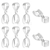 8Pcs 925 Sterling Silver Pendants STER-ME0001-09-1