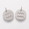 304 Stainless Steel Charms STAS-Q201-T445-11S-2