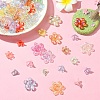 Transparent Acrylic Bead Caps TACR-YW0002-39-2