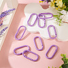 10Pcs Alloy Spring Gate Rings FIND-TA0009-25E-4