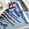 7 Roll 7 Colors Congrats Theme Polyester Printed Grosgrain Ribbon OCOR-PH0004-39-5