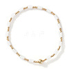Glass Seed Beads & CCB Beads Stretch Bracelets TB4137-28-1
