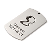 Non-Tarnish 304 Stainless Steel Pendants STAS-C098-01F-P-2