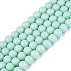 Opaque Solid Color Glass Beads Strands GLAA-T032-P6mm-21-1