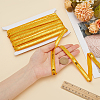 Sparkle Polyester Lace Ribbons OCOR-WH0090-67C-3