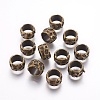 Rondelle Tibetan Style Alloy Beads MLF10982Y-NF-2