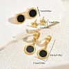 3 Pairs Stainless Steel Flower & Flat Round Earring Sets IB5590-5