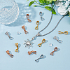 36Pcs 3 Color Filigree Rack Plating Brass Ice Pick Pinch Bails KK-HY0001-83-5