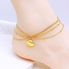 304 Stainless Steel 3 Layer Charm Anklets for Women FS-WG18883-03-1