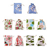 Kissitty 50Pcs 5 Styles Cloth Packing Pouches ABAG-KS0001-04-2