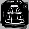 Polyester & Plastic Wire Skirt Hoop Petticoat for Wedding Dress Ball Gown DIY-WH0504-799A-2