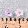 Frosted Transparent Acrylic Beads X-OACR-N137-72C-4