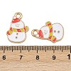 Christmas Themes Alloy Enamel Pendants ENAM-Z023-01G-08-3