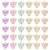 60Pcs 6 Colors Electroplate Transparent Glass Charms PALLOY-TAC0287-3