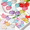 50Pcs 5 Colors Transparent Acrylic Pendants MACR-SP0002-39-7