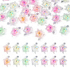 30Pcs Transparent Acrylic and Glitter Powder Pendants TACR-TA0001-91-2