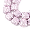 Electroplated Shell Pearl Beads Strands BSHE-Z007-01A-2