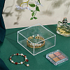 Square Transparent Acrylic Jewelry Packing Boxes with Lid CON-WH0085-169-4