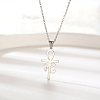 Fashionable stainless steel pendant necklace suitable for daily wear for women. AI3619-2-1