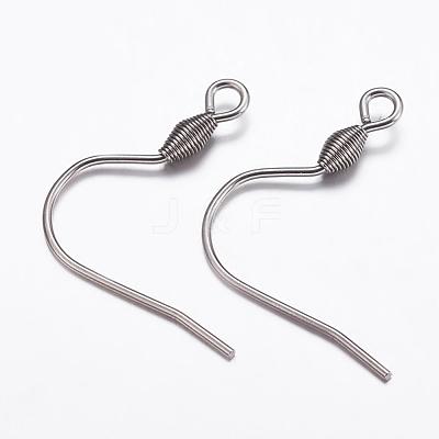 Tarnish Resistant 304 Stainless Steel Earring Hooks STAS-K146-034-20x21mm-1