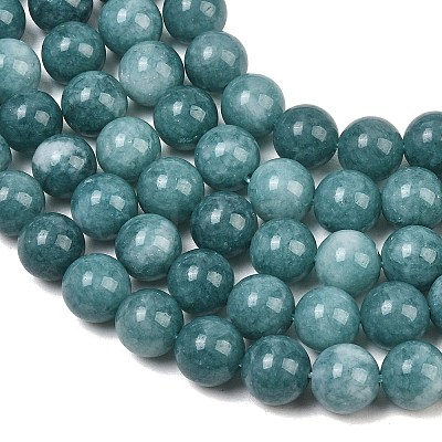 Natural Dyed White Jade Beads Strands GG-CBAEB22-B01-10mm-04-1