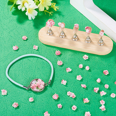 200Pcs Flower & Butterfly Resin Cabochons CRES-TA0001-89E-1