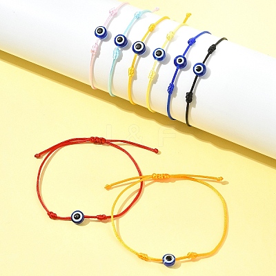 8Pcs Nylon Thread Bracelets BJEW-FS00019-1