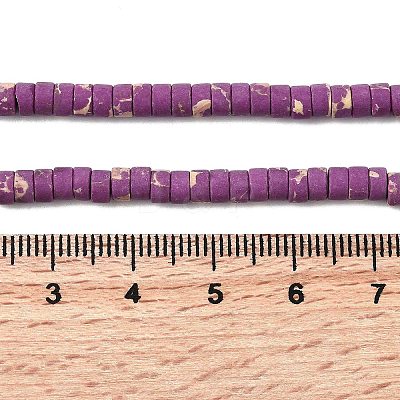 Dyed Synthetic Imperial Jasper Beads Strands G-Z089-A03-L-1