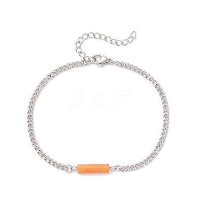 6Pcs 304 Stainless Steel Chain Bracelets BJEW-JB12189-1