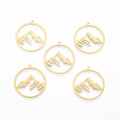 304 Stainless Steel Pendants STAS-N090-LA911-2-1