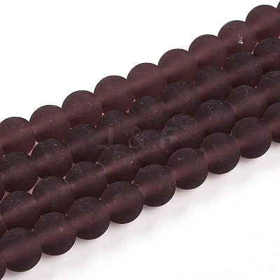 Transparent Glass Beads Strands GLAA-T032-T6mm-MD19-1