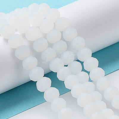 Imitation Jade Solid Color Glass Beads Strands EGLA-A034-J10mm-MD05-1