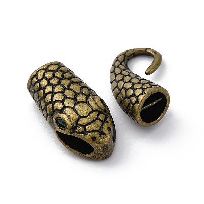 Brass Interlocking Clasps KK-D360-06AB-1