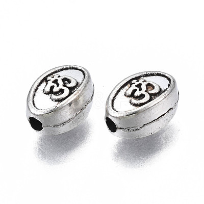 Tibetan Style Alloy Beads TIBEB-N007-037-1